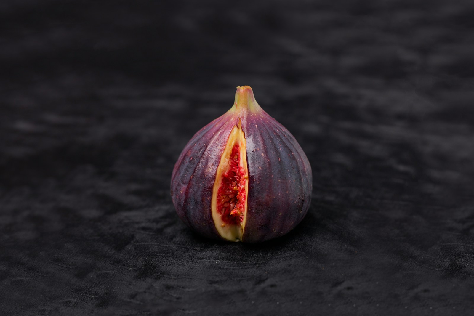 purple and white round fruit